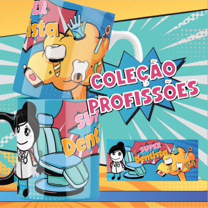 Funny Professions Mug Sublimation Design | Cute Yulitos-Style Career Cups