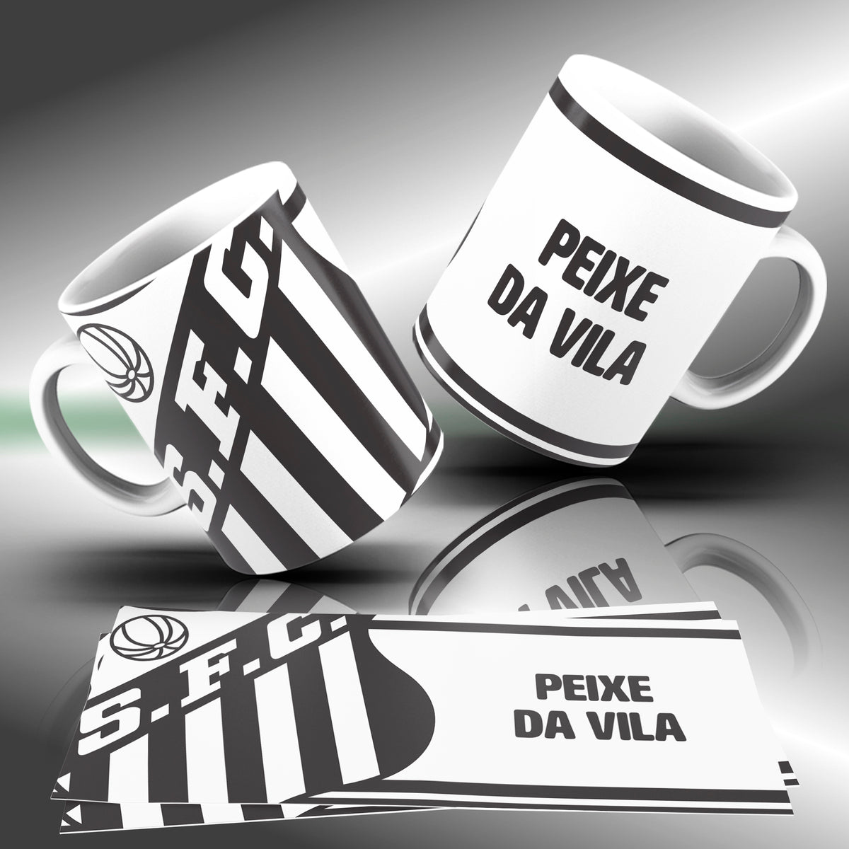 Brazilian Soccer Club Mug Sublimation Designs PNG | Football Fan Coffee Cup Wrap Bundle