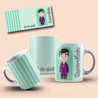 April Professions Mug Sublimation PNG Bundle | Cute Career Coffee Cup Wrap