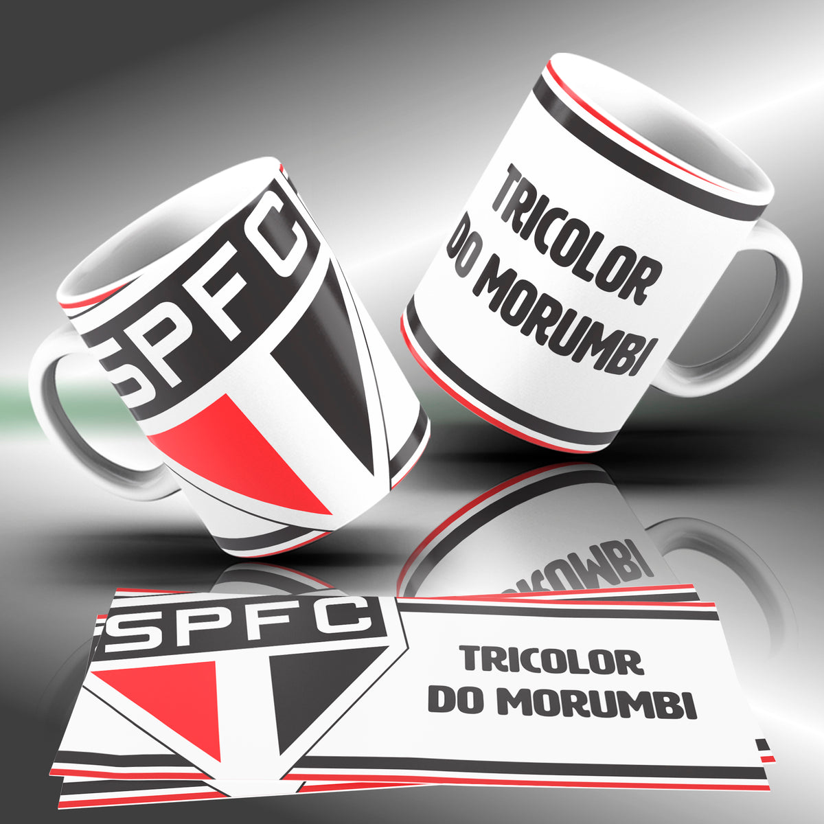Brazilian Soccer Club Mug Sublimation Designs PNG | Football Fan Coffee Cup Wrap Bundle