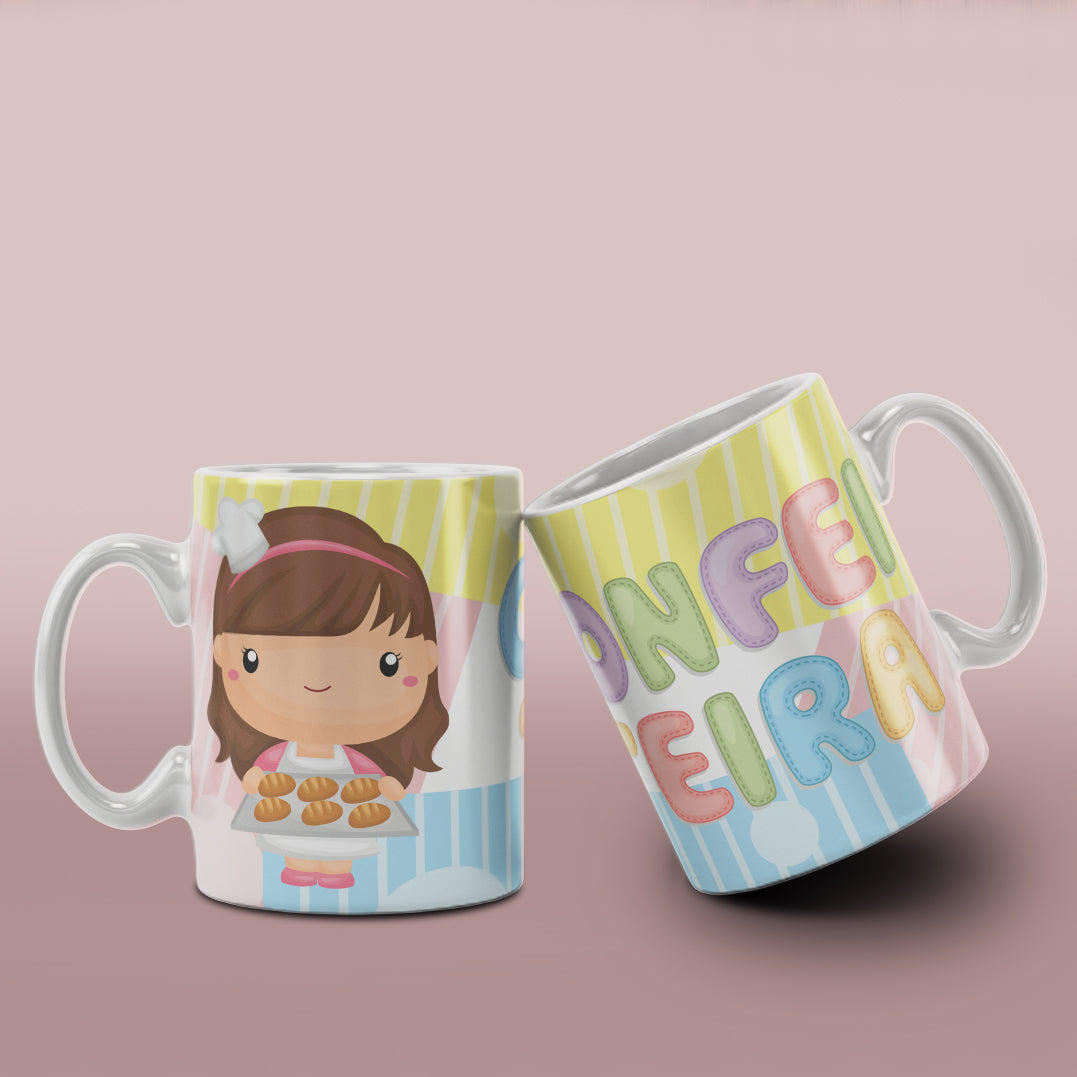 Cute Professions Mug Sublimation PNG Bundle | Chibi Careers Coffee Cup Wrap