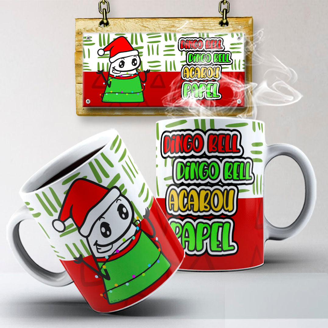 Funny Christmas Flork Mug Sublimation PNG Bundle | Meme Holiday Mug Wrap Template