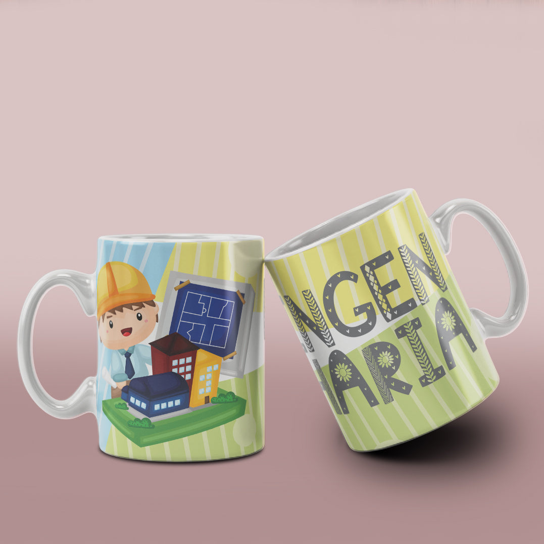 Cute Professions Mug Sublimation PNG Bundle | Chibi Careers Coffee Cup Wrap