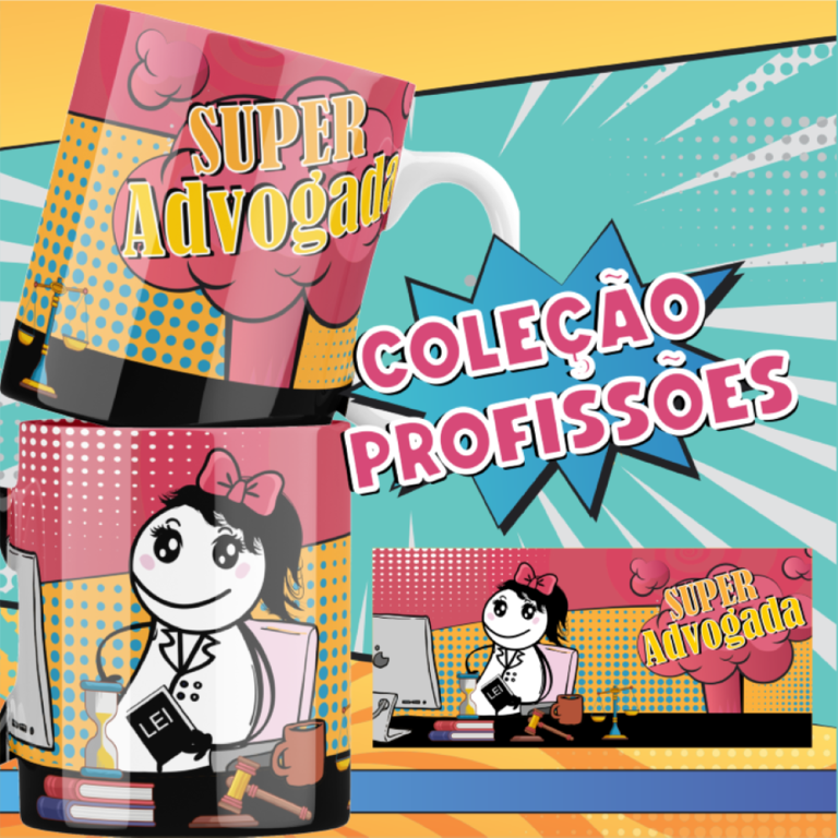Funny Professions Mug Sublimation Design | Cute Yulitos-Style Career Cups