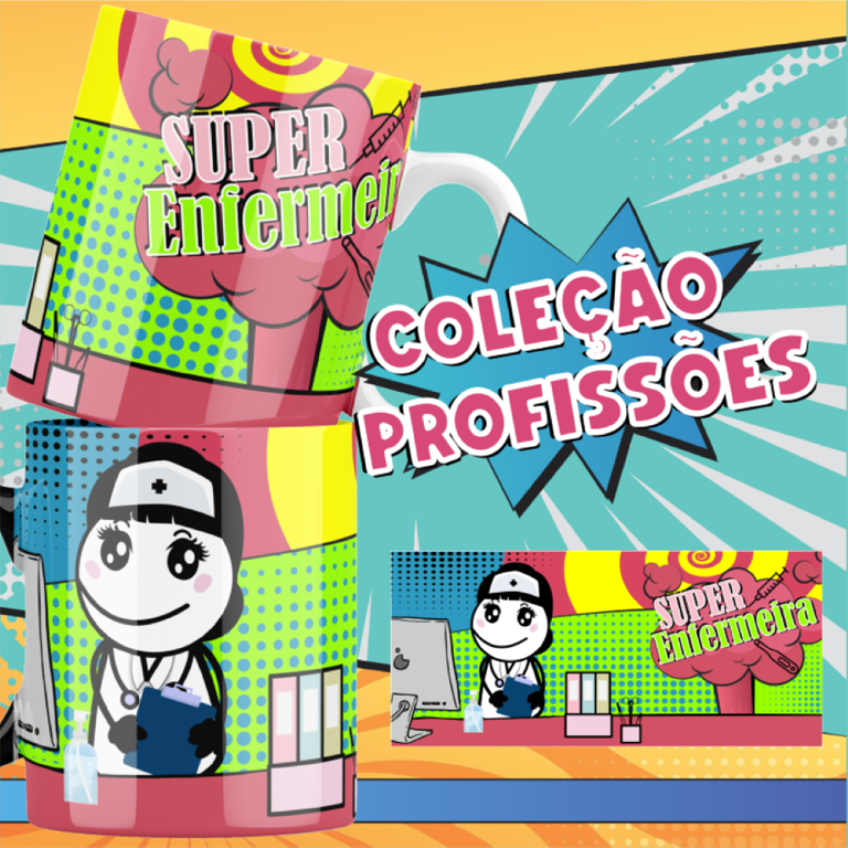 Funny Professions Mug Sublimation Design | Cute Yulitos-Style Career Cups