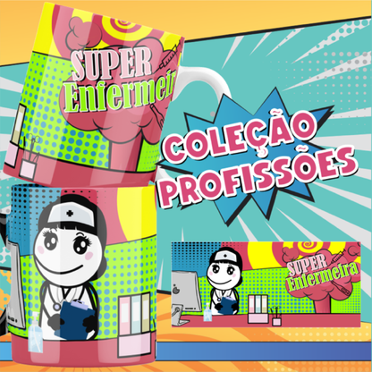 Funny Professions Mug Sublimation Design | Cute Yulitos-Style Career Cups