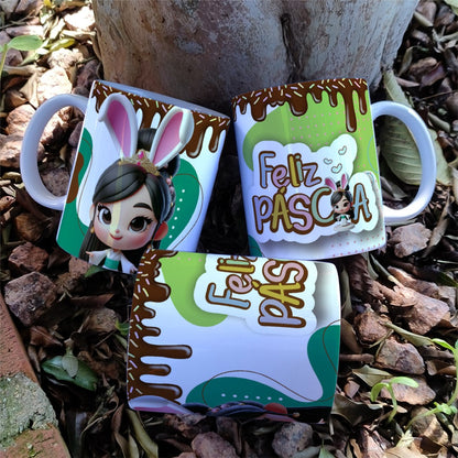 Princess Easter Mug Sublimation Bundle | Cute Royal Easter Designs