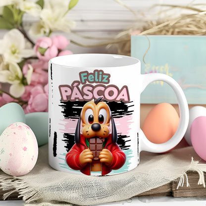 Easter Mouse Mug Sublimation Bundle | Cute Cartoon Mouse Characters for Easter