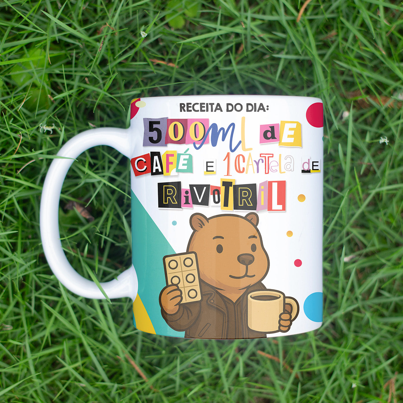 Capybara Coffee Mug Sublimation Design | Cute Coffee Lover Capybara