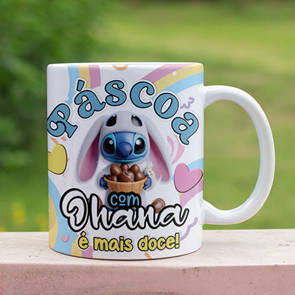 Stitch 3D Easter Mug PNG Bundle | Cute Easter 3D Mug Designs for Sublimation