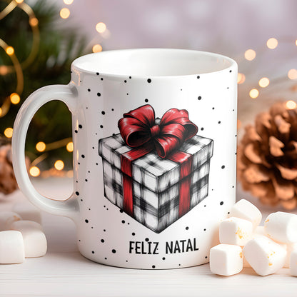 Rustic Christmas Mug Sublimation Bundle | Buffalo Plaid Holiday Mug Wrap Designs