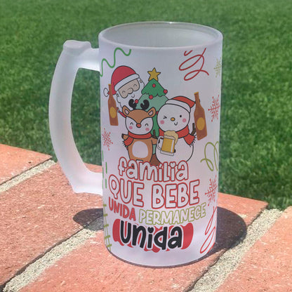 Funny Christmas Beer Mug Sublimation Designs PNG | Holiday Beer Stein Wrap Bundle
