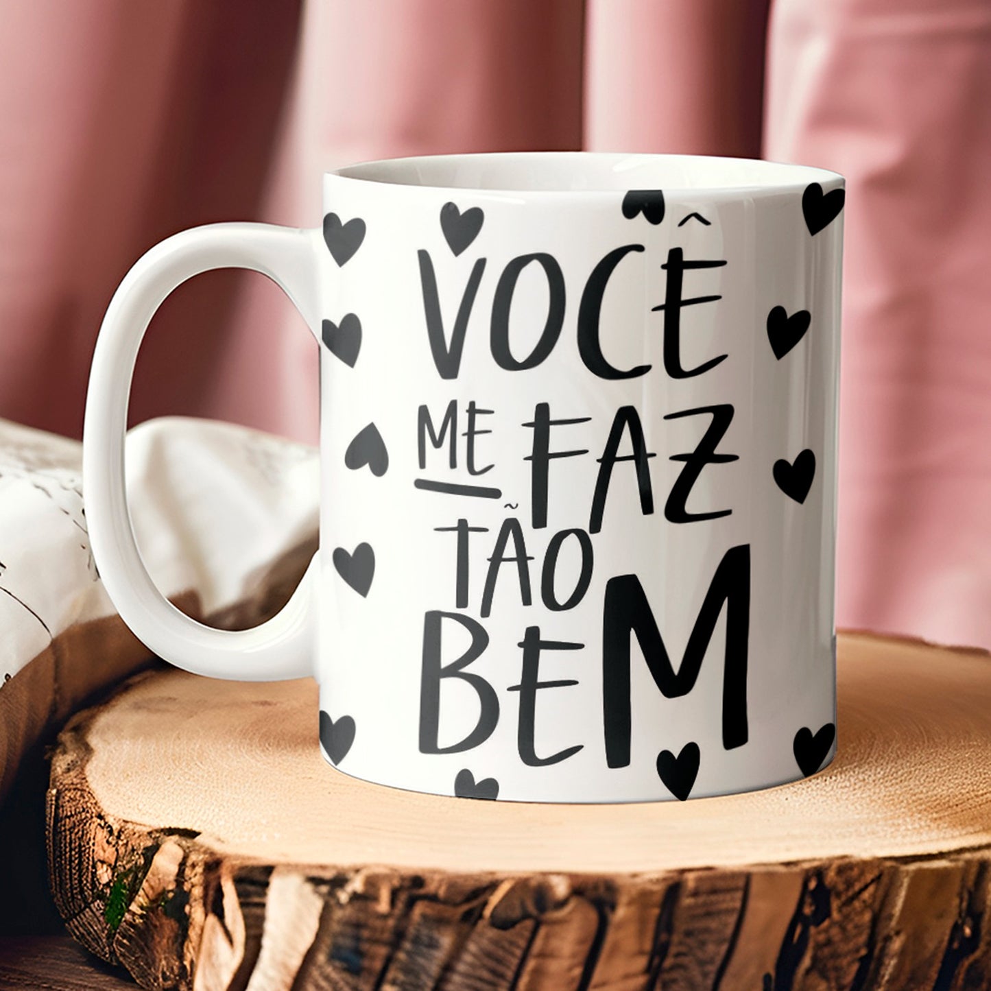 Valentine’s Day Mug Wrap Phrases PNG Bundle | Romantic Love Quotes for Sublimation Mugs