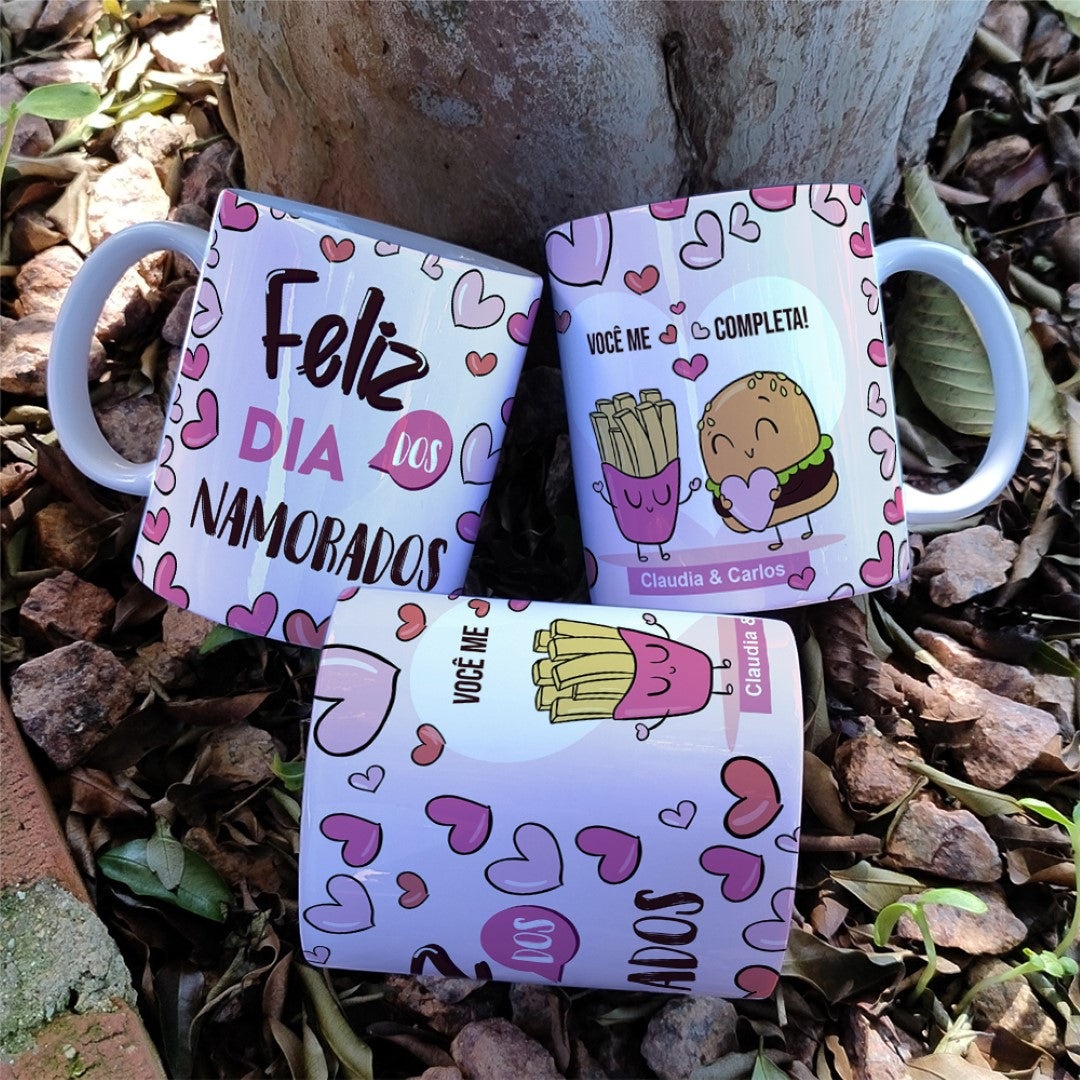 Happy Valentine’s Day Mug Sublimation | Editable Names Love Design