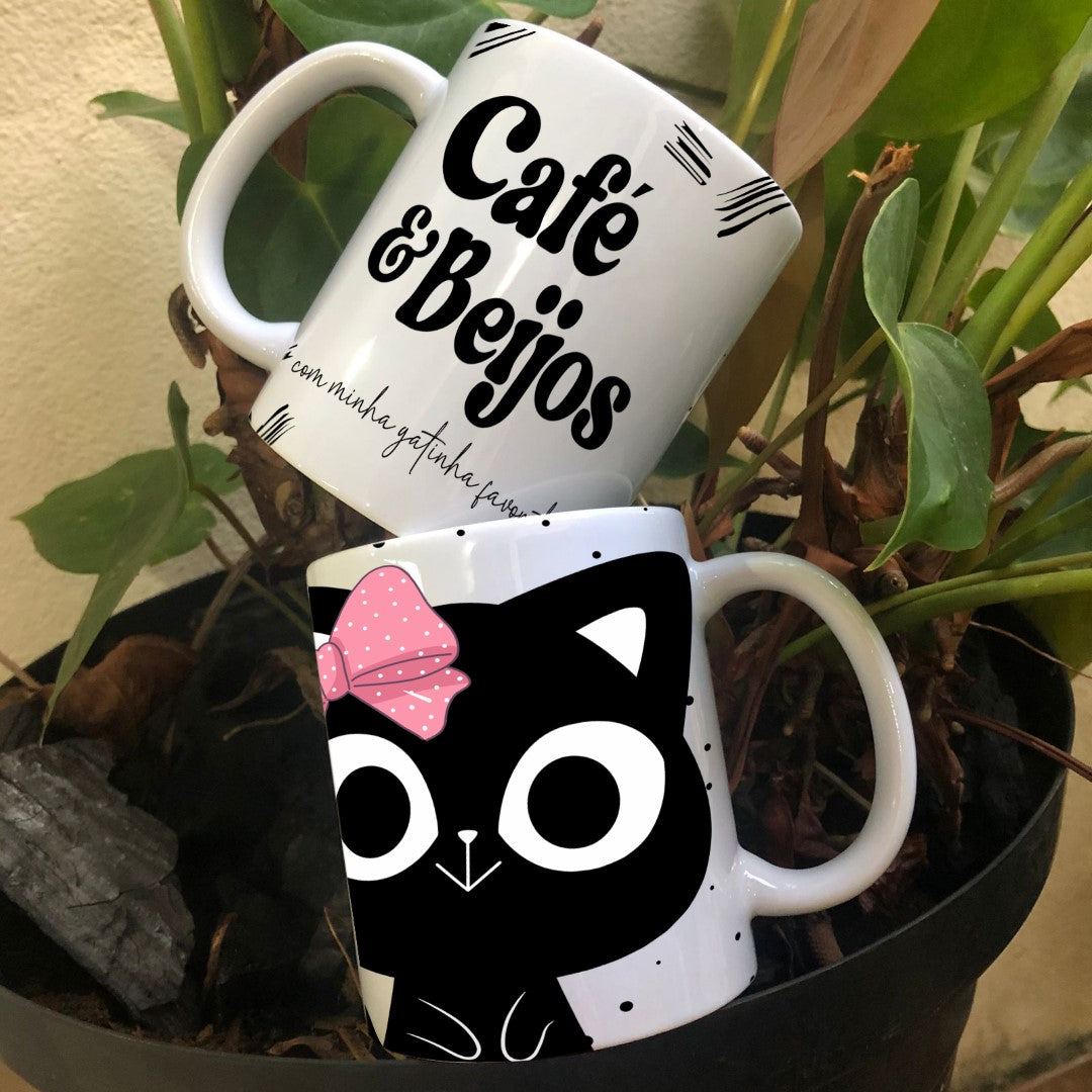 Valentine’s Day Coffee & Kiss Mug Sublimation | Romantic Love Design