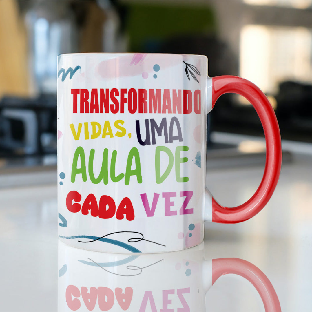 Funny Portuguese Teacher Quote Mug Sublimation PNG Bundle | Colorful Teacher Appreciation Mug Wrap PNG