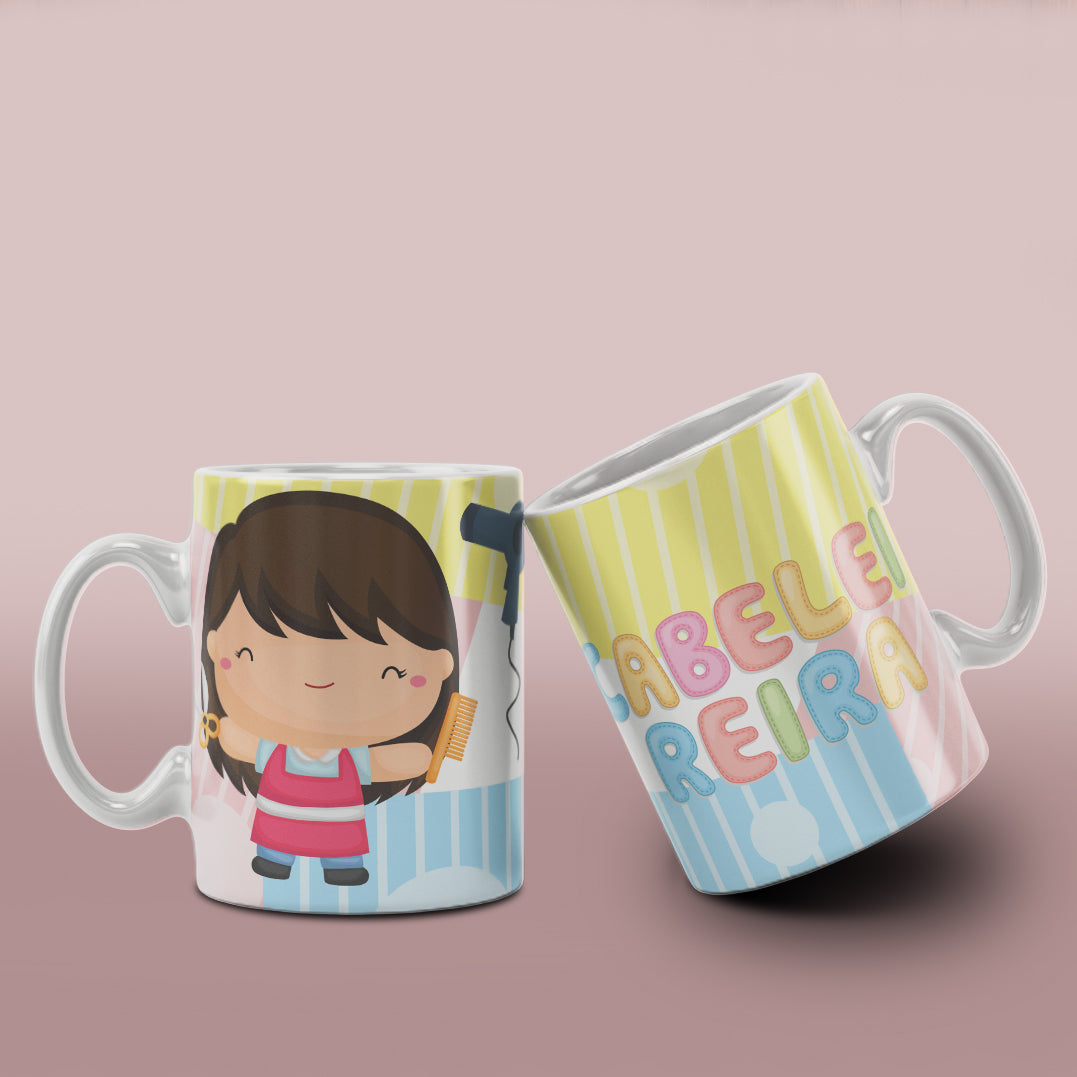 Cute Professions Mug Sublimation PNG Bundle | Chibi Careers Coffee Cup Wrap