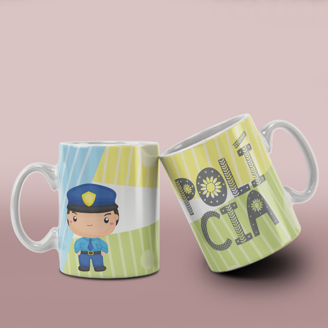 Cute Professions Mug Sublimation PNG Bundle | Chibi Careers Coffee Cup Wrap