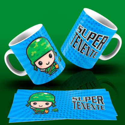 Cute Super Professions Mug Sublimation PNG Bundle | Chibi Superhero Career Coffee Cup Wrap