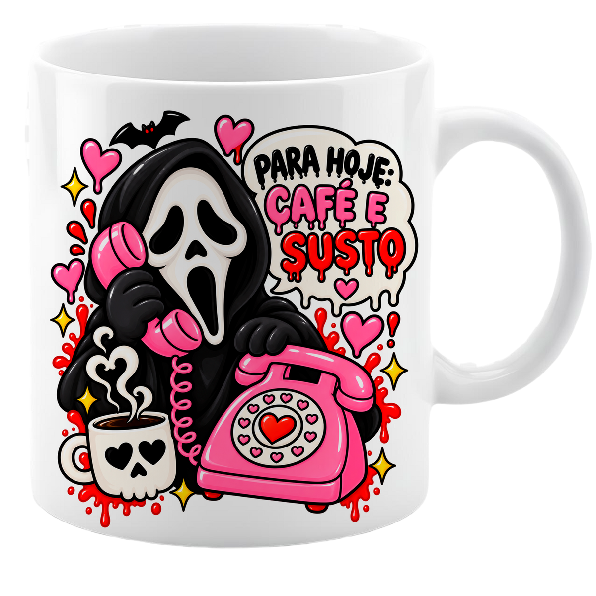 Cute Horror Movie PNG Bundle | Spooky Coffee Lover Sublimation PNG