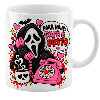 Cute Horror Movie PNG Bundle | Spooky Coffee Lover Sublimation PNG
