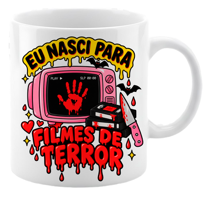 Cute Horror Movie PNG Bundle | Spooky Coffee Lover Sublimation PNG