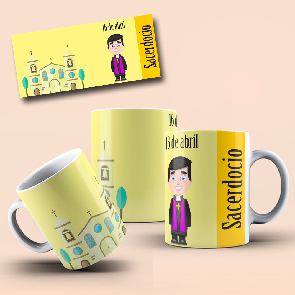 April Professions Mug Sublimation PNG Bundle | Cute Career Coffee Cup Wrap
