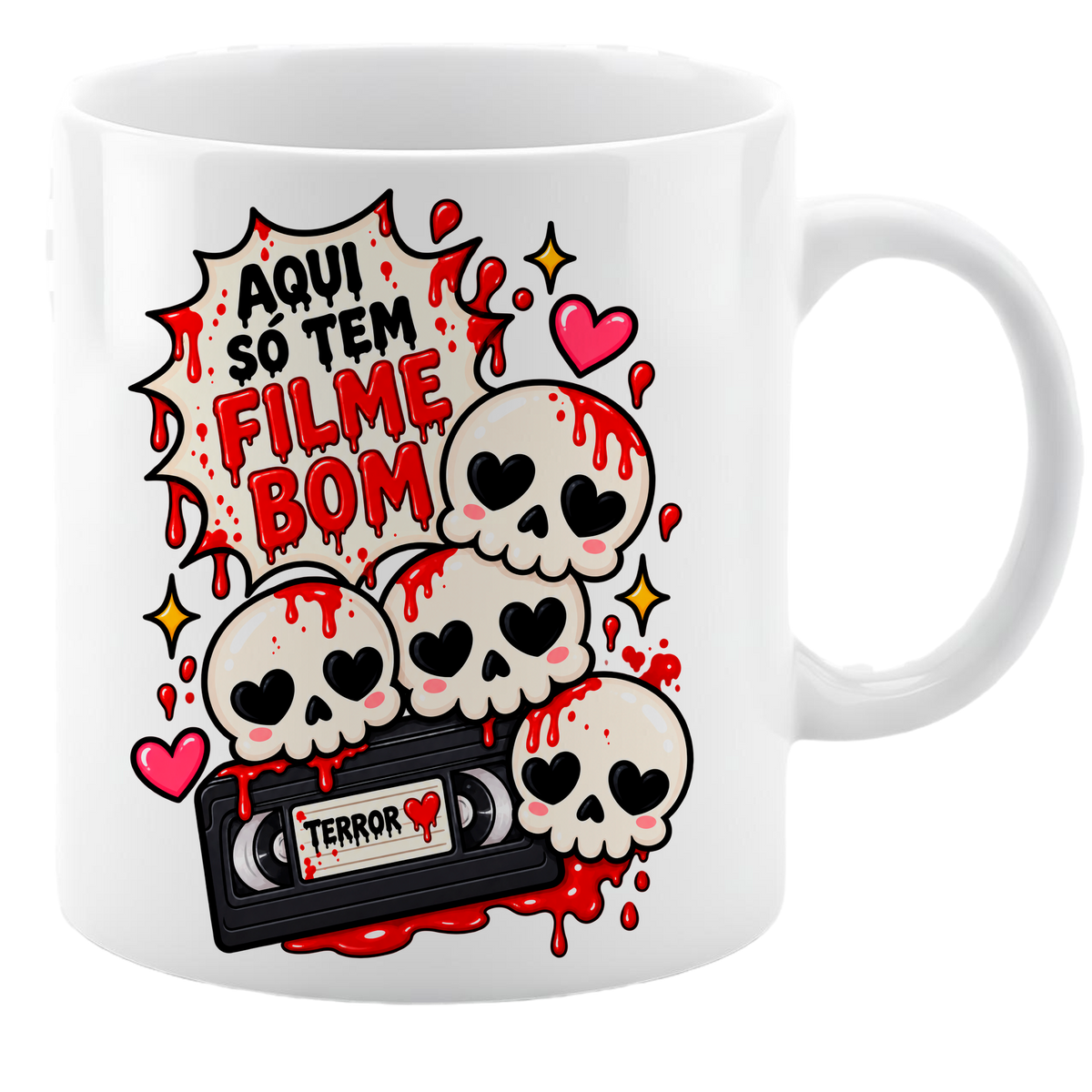 Cute Horror Movie PNG Bundle | Spooky Coffee Lover Sublimation PNG