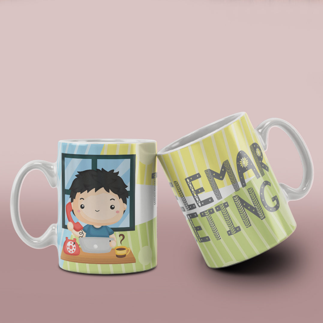 Cute Professions Mug Sublimation PNG Bundle | Chibi Careers Coffee Cup Wrap