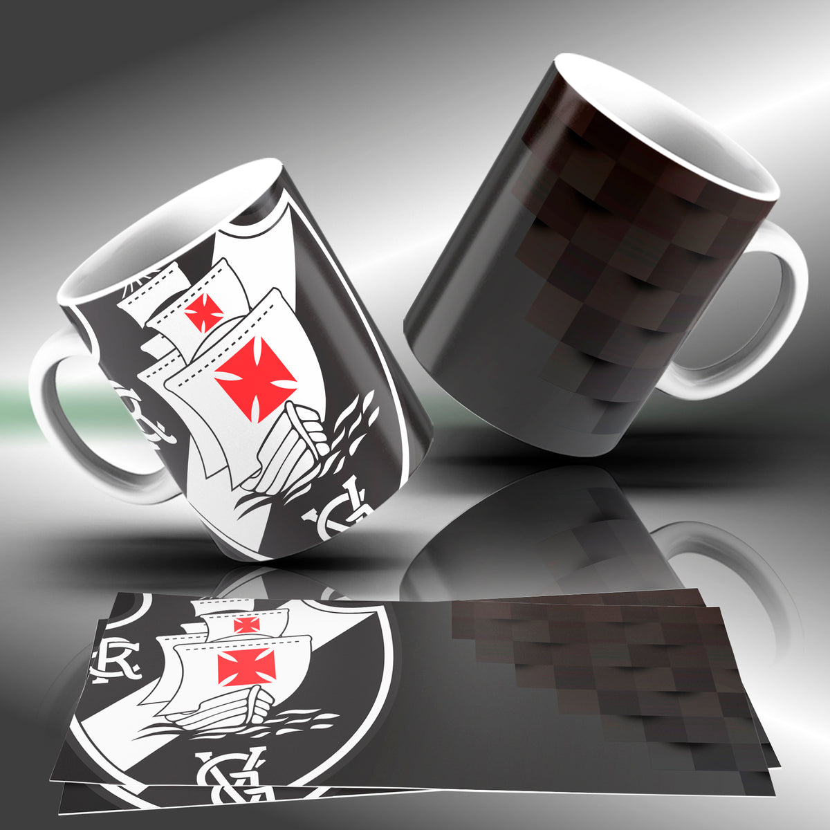 Brazilian Soccer Club Mug Sublimation Designs PNG | Football Fan Coffee Cup Wrap Bundle