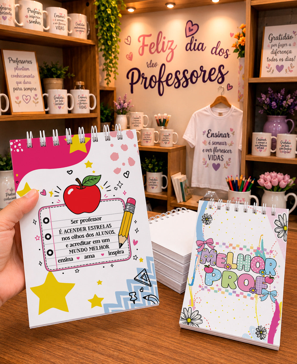 Teacher Appreciation Planner Cover Sublimation Bundle PNG | Cute Teacher Quotes Notebook Design Set