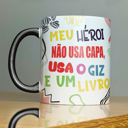 Funny Portuguese Teacher Quote Mug Sublimation PNG Bundle | Colorful Teacher Appreciation Mug Wrap PNG