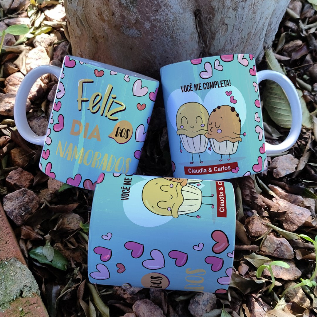 Happy Valentine’s Day Mug Sublimation | Editable Names Love Design