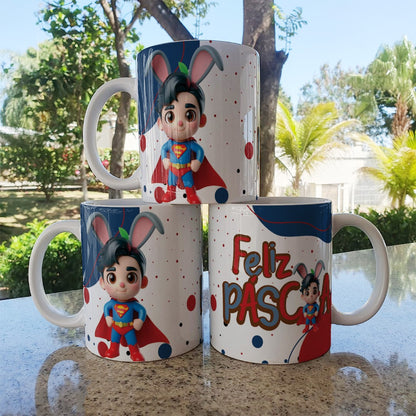 Easter Superhero Boys Mug Sublimation Bundle | Cute Hero Designs