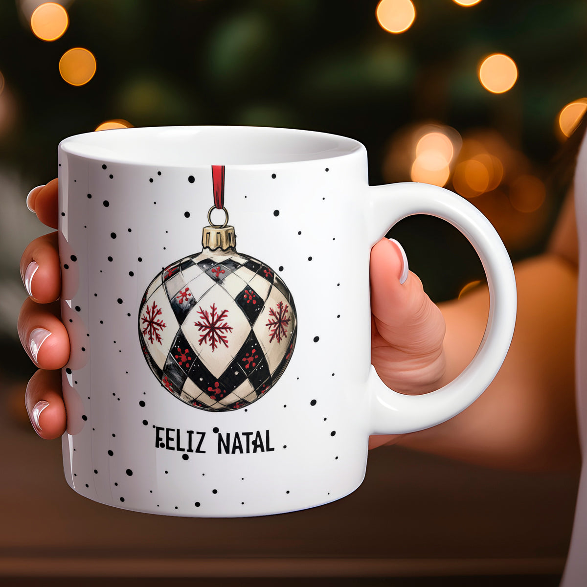 Rustic Christmas Mug Sublimation Bundle | Buffalo Plaid Holiday Mug Wrap Designs