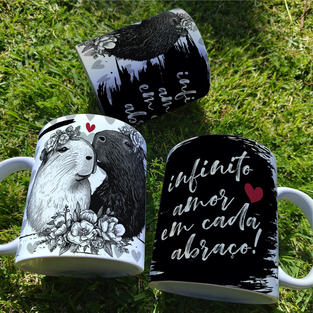 Valentine’s Day Capybara Mug Sublimation | Cute Capybara Love Design