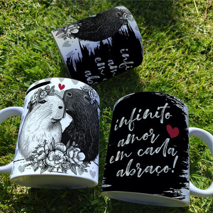 Valentine’s Day Capybara Mug Sublimation | Cute Capybara Love Design