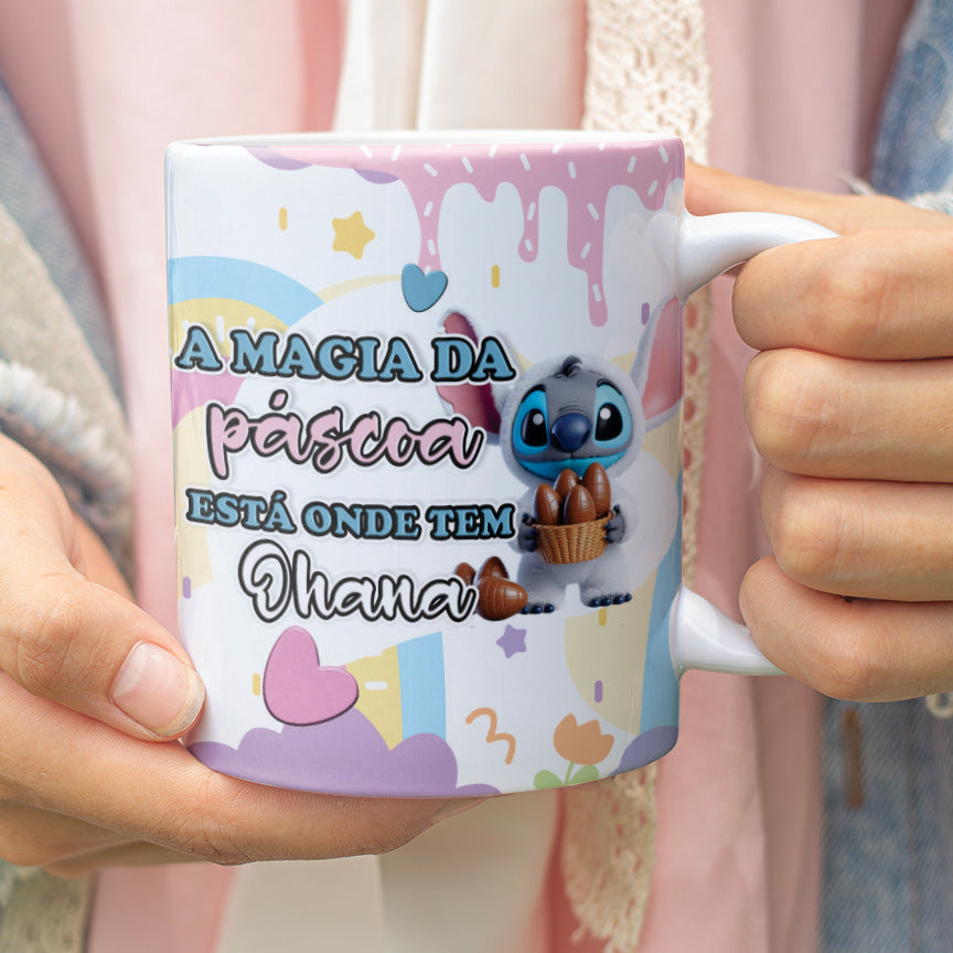 Stitch 3D Easter Mug PNG Bundle | Cute Easter 3D Mug Designs for Sublimation