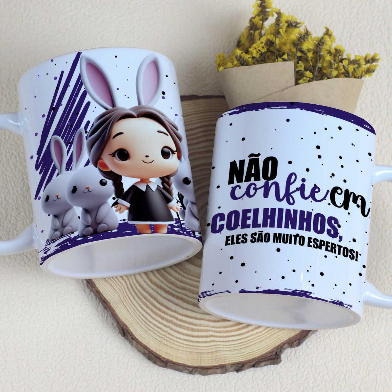 Wandinha Easter Mug Sublimation Bundle | Cute Gothic Easter Designs
