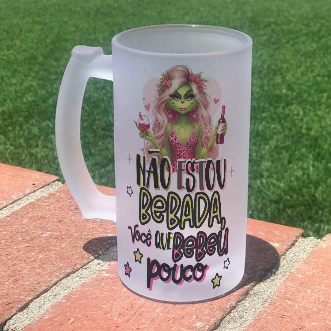 Funny Glam Green Witch Beer Mug Sublimation Designs PNG | Sarcastic Christmas Wine Beer Stein Wrap Bundle