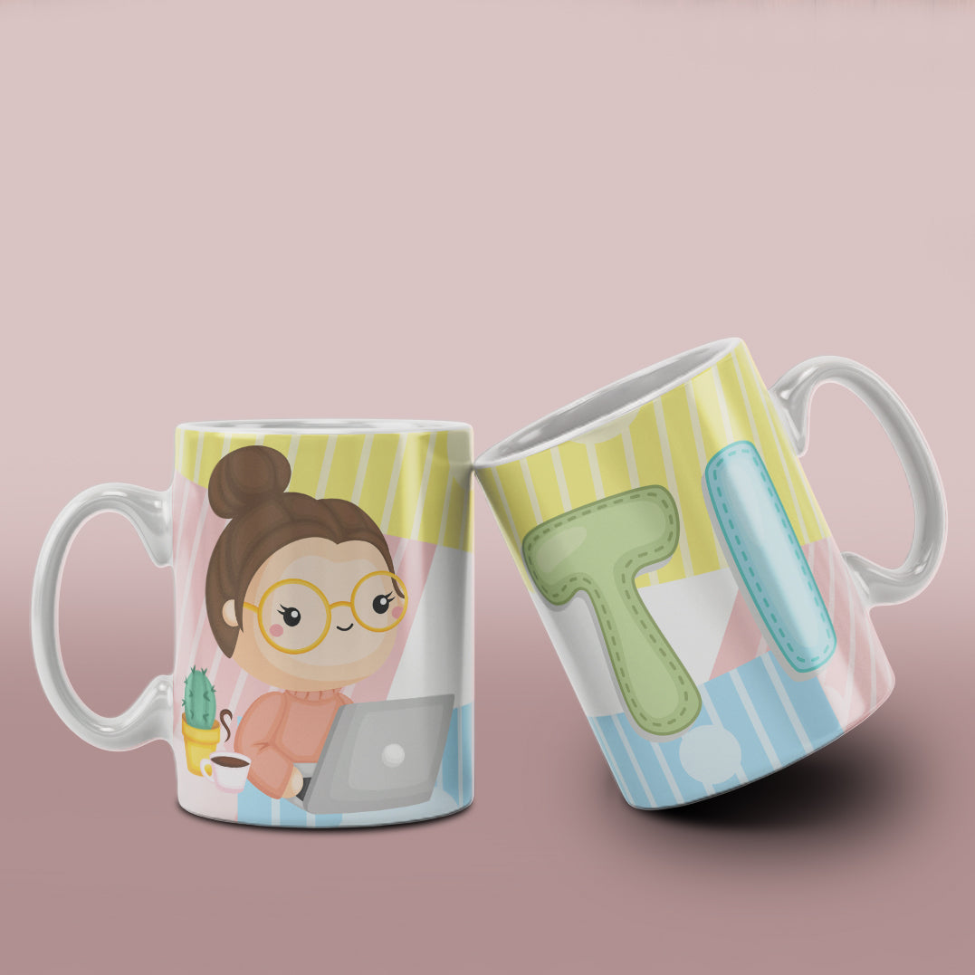 Cute Professions Mug Sublimation PNG Bundle | Chibi Careers Coffee Cup Wrap