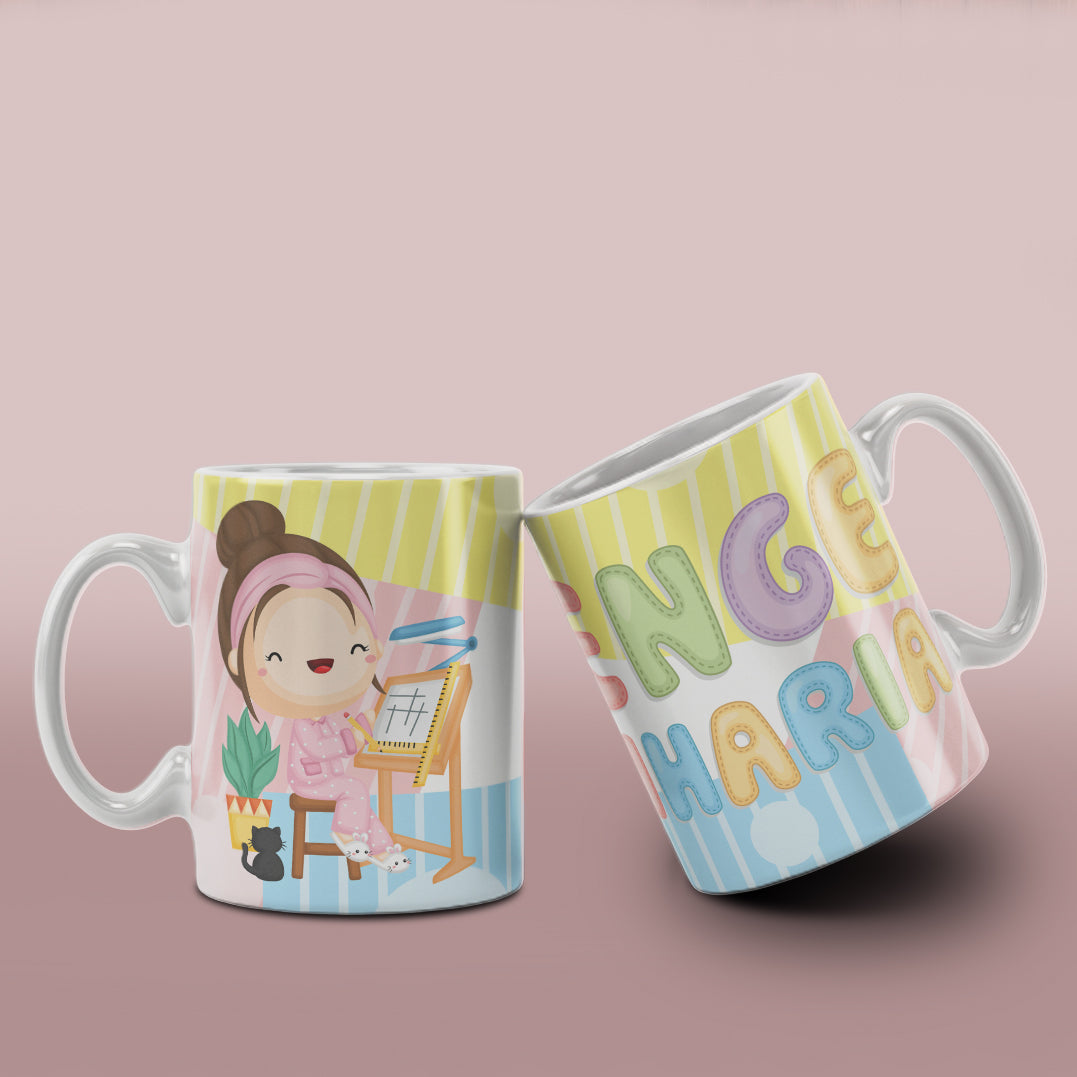 Cute Professions Mug Sublimation PNG Bundle | Chibi Careers Coffee Cup Wrap