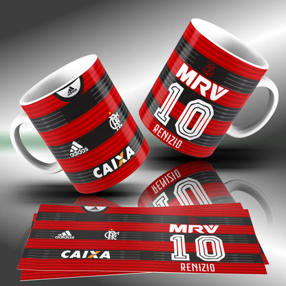 Brazilian Soccer Club Mug Sublimation Designs PNG | Football Fan Coffee Cup Wrap Bundle