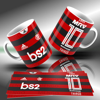Brazilian Soccer Club Mug Sublimation Designs PNG | Football Fan Coffee Cup Wrap Bundle