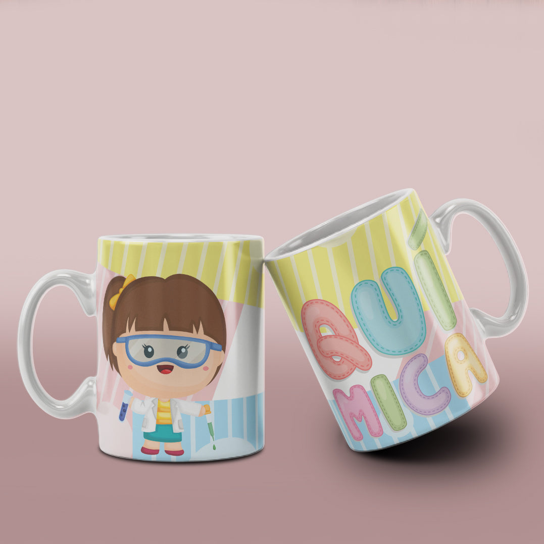 Cute Professions Mug Sublimation PNG Bundle | Chibi Careers Coffee Cup Wrap