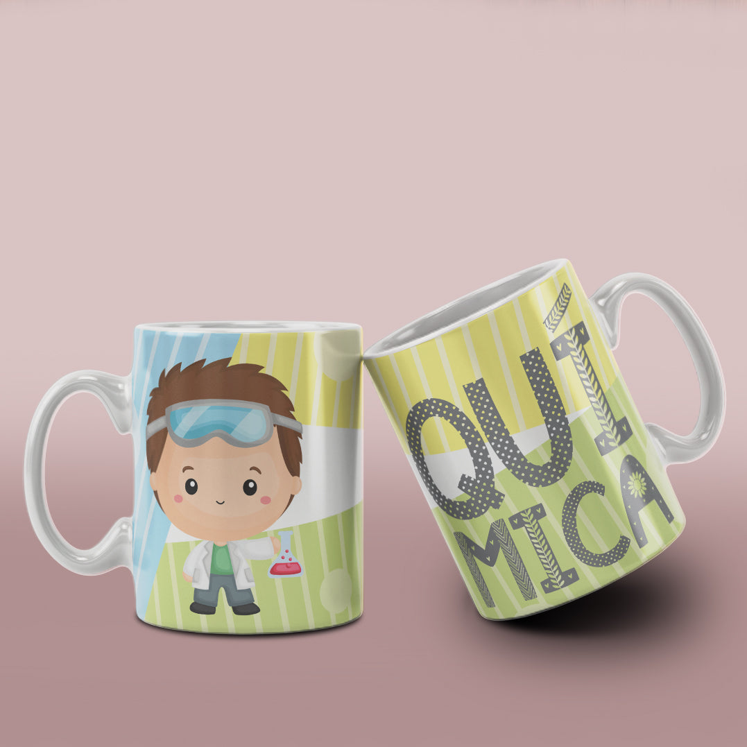Cute Professions Mug Sublimation PNG Bundle | Chibi Careers Coffee Cup Wrap