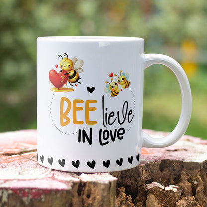 Bee Mine Valentine Mug PNG | Cute Bee Love Quote Design for Sublimation