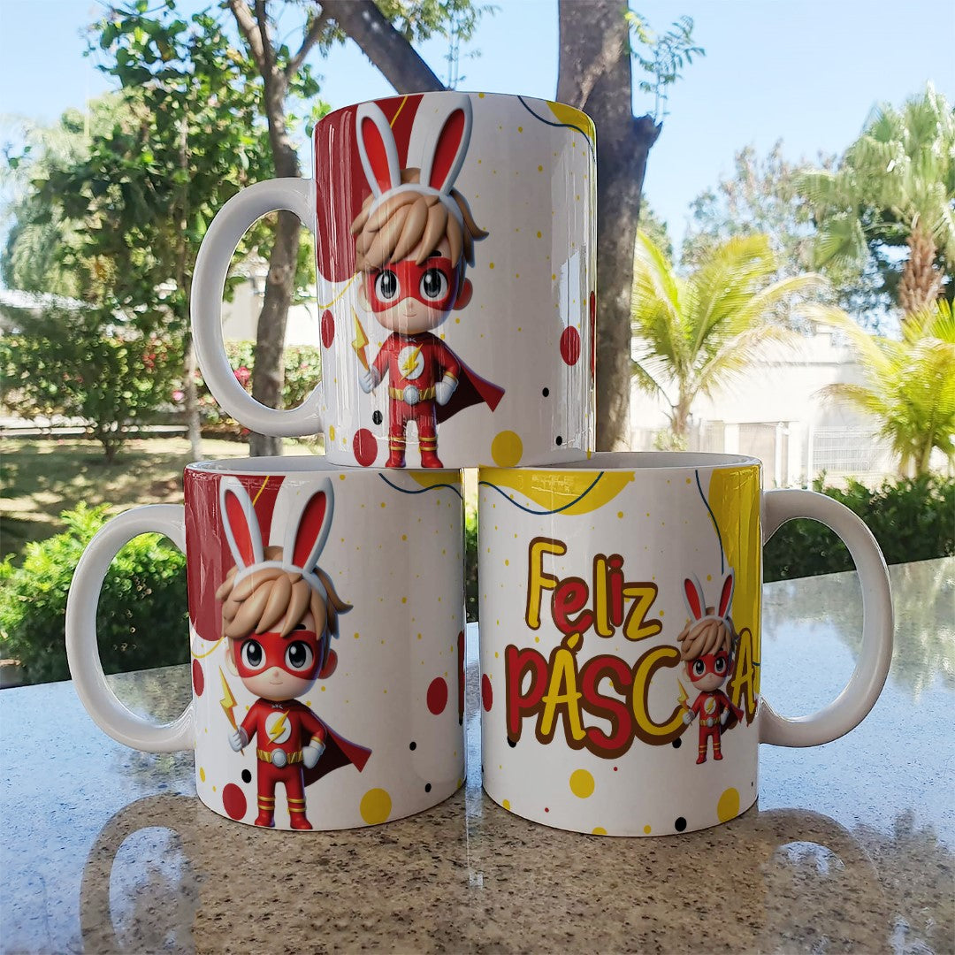 Easter Superhero Boys Mug Sublimation Bundle | Cute Hero Designs