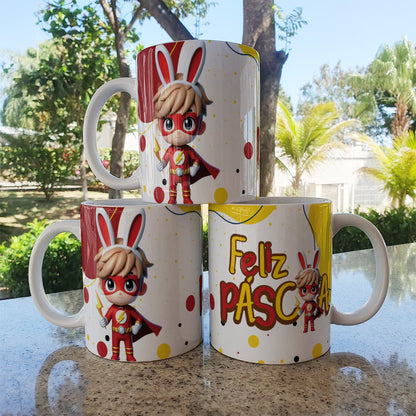 Easter Superhero Boys Mug Sublimation Bundle | Cute Hero Designs