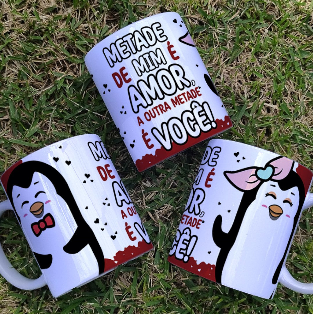 Valentine’s Day Penguin Love Mug Sublimation | Cute Love Quotes Design